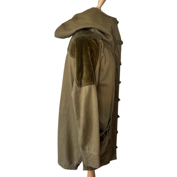 NICHOLAS K Cheyenne Sweatshirt Jacket in Spruce Green Size XS - Picture 11 of 15